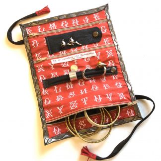 Trousse bijoux voyage - rouge alphabet