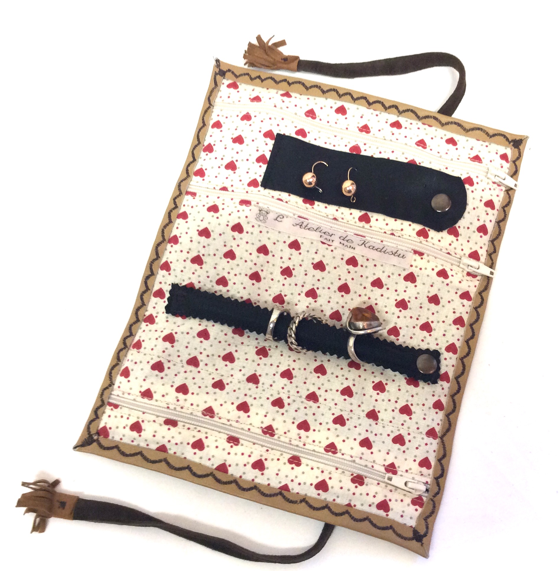 Lot De 2 Mini Pochette Bijoux Voyage Mini Boite A Bijoux Fille Femme Rangement Boucle D'Oreille En Velours Côtelé Petit Sac Pour Colliers Bracelets