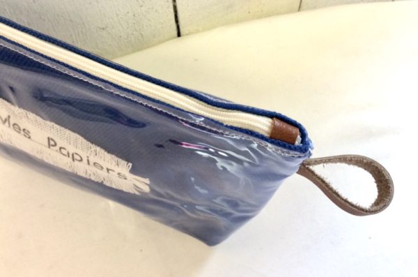 trousse de sac bleu-mes papiers